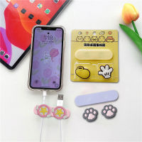 Universal Cartoon Magnetic Desk Phone USB Cable Organizer Wire Earphone Line Cord Protector Winder Clip Tidy Holder Management Cable Management