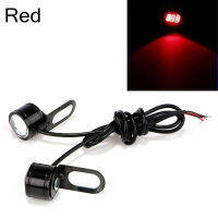 Mongin 2pcs 12V รถจักรยานยนต์กระจกมองหลังตกแต่ง Eagle Eye 3 LED conatant Bright