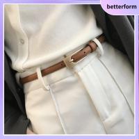 BETTERFORM การออกแบบที่หรูหรา ลำลองแบบสบายๆ วินเทจ สายรัดเอวบาง เข็มขัดชุดกางเกง เข็มขัดรัดเอวโลหะ เข็มขัดหนังแท้