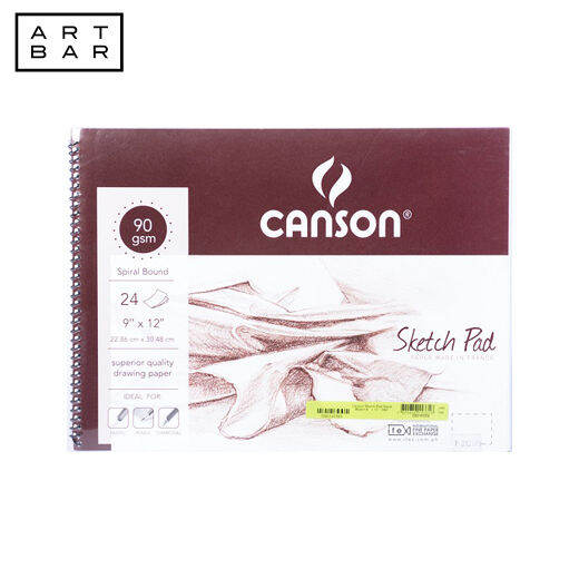Canson Sketch Pad 9X12 24 Sheets Spiral 90Gsm Art Bar PH Lazada PH