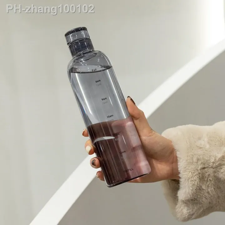 transparent-with-time-scale-creative-water-bottle-large-capacity-leakproof-dresistant-plastic-drink-cup-for-rising-travel-new