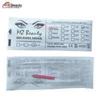 Nano 0.15MM 14 U Shape Microblading Needles Permanent Makeup Tattoo Supplies Manual Eyebrow Blades With EXP Date Lot No.Tebori