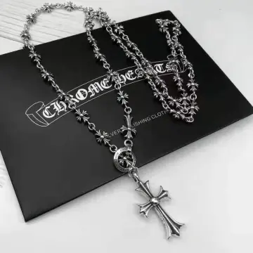 Chrome Hearts Cross titanium steel necklace male Hip Hop | Lazada PH