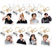 【CW】 Kpop 1pcs Stray Kids MANIAC Photo Keychain Hyunjin Bangchan Know Accessories Fans Collection