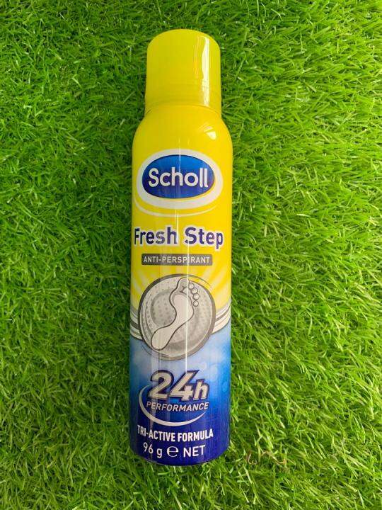 SCHOLL FRESH STEP ANTIPERSPIRANT 24H TRI ACTIVE FORMULA 96G Lazada