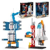 【Ready】? Childrens birthy ft 10- years old educatnal tece bled Ce g s male figure rocket sce shuttle toy 6