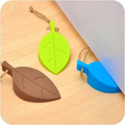 1Pcs Leaf Style Silicone Door Stopper Holder Silicon Leaves Doorstop Safety for Children Baby Home Decoration