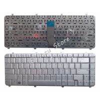 YALUZU English Laptop Keyboard for HP Pavilion DV5-1000 DV5-1100 DV5-1200 DV5-1218 1219 1218TX 1219TX AEQT6700210 QT6A Silver US