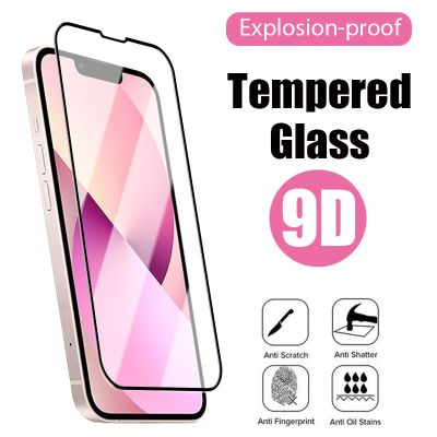 9D Tempered Glass For iPhone 13 12 11 Pro 13 Pro Max Mini XR XS Screen Protector Glass For iPhon iPhone 13 Pro Max 12 Mini 7 8 6