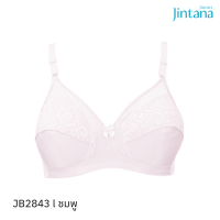 Jintana เสื้อชั้นใน (ไม่เสริมโครง) รุ่น Basic Bra รหัส JB2843 สีชมพู