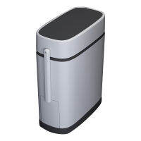 12L Smart Trash Can Bathroom Waste Bin One-click Garbage Bin Trash Bag Holder In The Kitchen with Brush for Toilet Narrow Seam