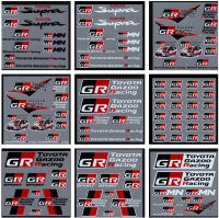 GR Sport/gr GAZOO แข่งรถจัดแต่งทรงผมกระจกหน้ารถรูปลอกรถร่างกายสติกเกอร์ตกแต่งสำหรับโตโยต้า86 YARiS RZ RC RS Camry Supra RAV4