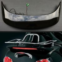 For Honda Goldwing 1800 GL1800 2001-2012 Motorcycle Black Rear Tail Light Brake Lamp Stop Indicator Trunk Spoiler with LED Red