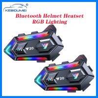 【LZ】✈  RGB Lighting Motorcycle Capacete Headset Fone de Mãos Livres Bluetooth 5.3 Super Long Standby Time 1000mAh Mais Recente 2022