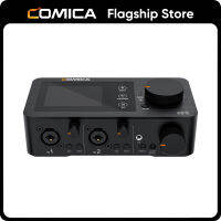 Comica LinkFlex อินเตอร์เฟซเครื่องเสียง USB AD5สำหรับการสตรีมมิ่งการบันทึกพ็อดคาสท์,อินเตอร์เฟซเครื่องเสียง Xlr/ 6.35มม. แบบคู่กับ Denoise,ลูปแบ็ค,ปิดเสียงเครื่องผสมเสียงสำหรับคอมพิวเตอร์โทรศัพท์คอมพิวเตอร์พีซีแล็ปท็อป