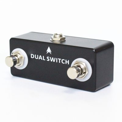 MOSKY Ampero Switch 2-Way Momentary Dual Footswitch Foot Controller 1/4-Inch Pedal Switcher