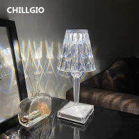 CHILLGIO RGB Crystal Atmosphere Lamps Romantic Bedside Desk Led Projector Indoor Bedroom Home DECO USB Rechargeable Night Lights