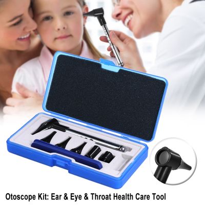 Otoscope Ophthalmoscope Stomatoscop Set Ear & Eye & Throat Health Care Medical Equipments Diagnostic Penlight Otoscope Kits