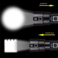 Haixnfire H38 light xhp70.2 ไฟฉายที่แข็งแกร่งที่สุด กันน้ํา ยืดหดได้ ซูมได้ โคมไฟตั้งแคมป์TH