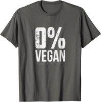 2023 NEW Zero Percent Vegan Funny Bbq Carnivore Meat Eater T-shirt Top T-shirts for Men Printing Tops Shirts Oversized Cosie Cotton fashion