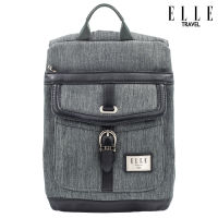 Elle Travel Artemis Collection กระเป๋าเป้เอนกประสงค์ สามารถใส่ Laptop/Notebook เนื้อผ้า Rayon/Polyester แถบหนัง 100% ฟรีกระเป๋าเล็กด้านใน  # Model 83789