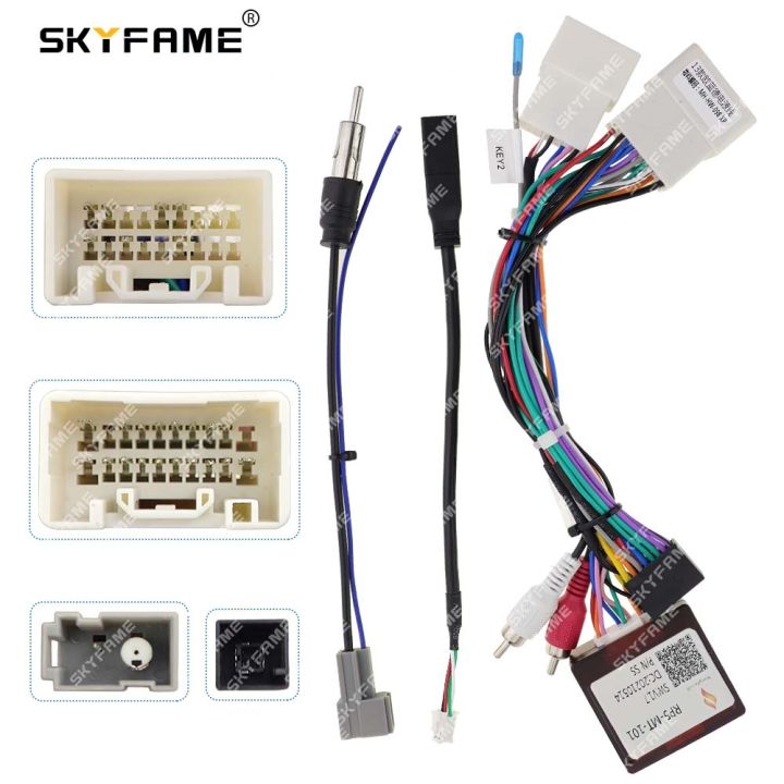 skyfame-car-16pin-wire-harness-adapter-canbus-box-decoder-for-mitsubishi-outlander-colt-plus-airtrek-lancer-rp5-mt-101