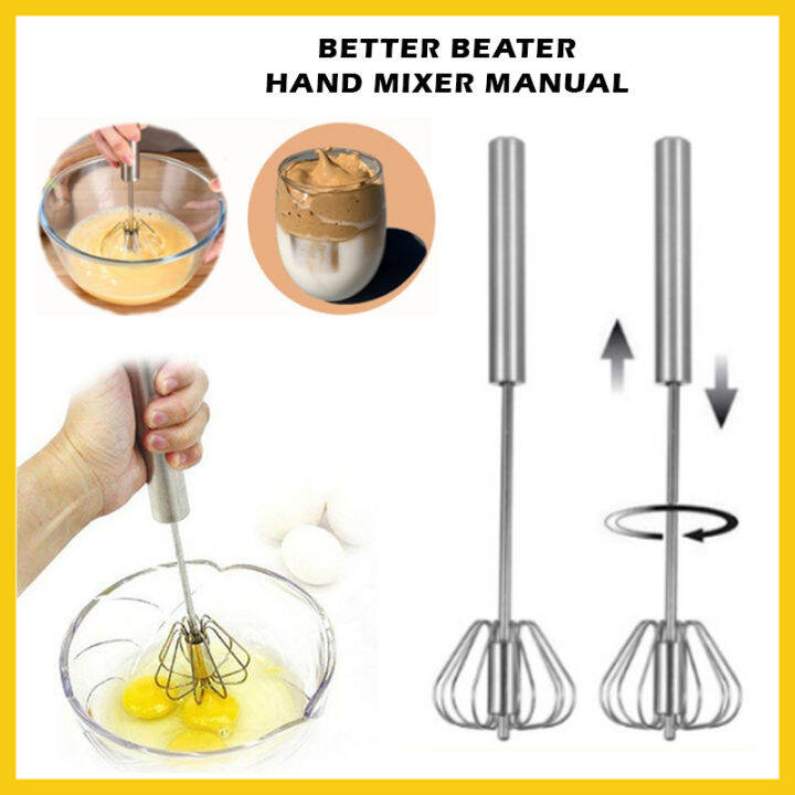 Better Beater Hand Mixer Manual / Alat Pengocok Full Stainless Kocokan