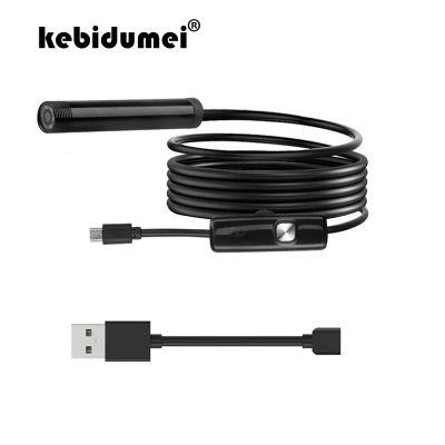 kebidumei Hot 7mm Mini USB Endoscope Waterproof 720P HD Borescope Snake Inspection Tube Video Camera Adapt For Smart Phone