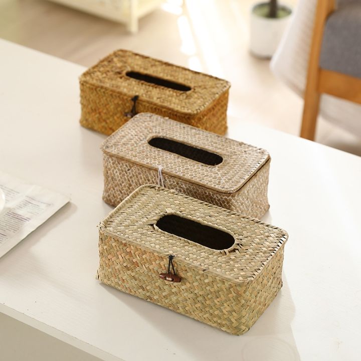 straw-tissue-box-home-restaurant-living-room-seagrass-creative-napkin-pumping-paper