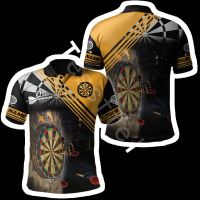 （all in stock）  2023 NEW -Tessffel Darts Player Sports 3D Printed New Fashion Summer Polo Shirts Streetwear Short Sleeve Men(FREE NAME LOGO CUSTOM)