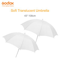 Godox 2Pcs 108cm 43inch White Soft Umbrella Soft Translucent Umbrella for Photography Photo Studio Photography Diffuser