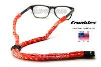 (ส่งฟรี)สายคล้องแว่นตา Croakies รุ่น Print Suiters XL Bandana Red