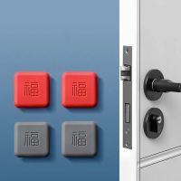 New Silicone Door Handle Bumpers Self Adhesive Deurstopper Protection Porte Pad Shock Mute Blessing Square Wall Protector Pad