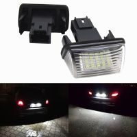 2pcs LED Car Number License Plate Lights 12V for Peugeut 206 207 306 307 308 406 407 5008 Citroen C3 C5 Berlingo