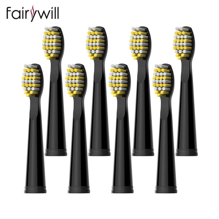 fairywill-แปรงสีฟันไฟฟ้าหัวเปลี่ยนหัวแปรงสีฟันไฟฟ้าชุดสำหรับ-fw-507-fw-508-fw-917หัวแปรงสีฟัน