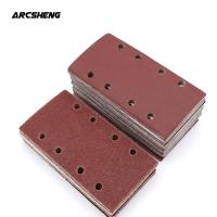 10PCS 93x185mm Square Sandpaper Grit Flocking Sand Paper Special Shaped Disc Abrasive Stone Glass Grinder For Wood Polish Tools Cleaning Tools