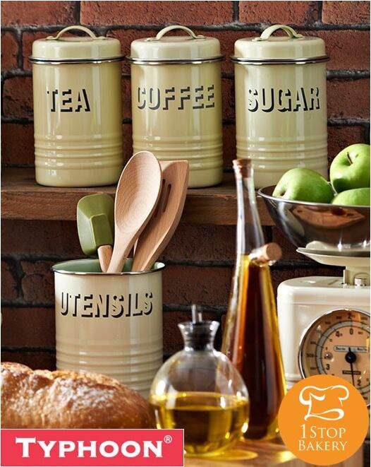 typhoon-1400-581-vintage-cream-of-3-tea-coffee-sugar-set-กระปุกใส่เครื่องวัตถุดิบ