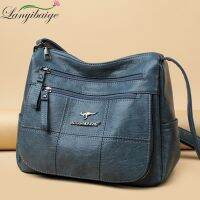 《Danqing family》หลายกระเป๋าไหล่กระเป๋า Crossbody สำหรับผู้หญิง2022ยี่ห้อ Designr กระเป๋าหนังนิ่มสไตล์การพักผ่อนสุภาพสตรีกระเป๋า Messenger