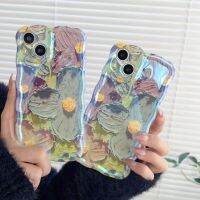 เคสโทรศัพท์ไอโฟนลายภาพวาดสีน้ำมันหลากสี,เคสป้องกันทีพียูอ่อนเคสโทรศัพท์เคสโทรศัพท์สวยงามสำหรับ iPhone 14 13 12 11 Pro Max