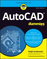 พร้อมส่ง Autocad for Dummies 2023 (19th) [Paperback]