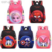 ☌Ão Novo Disney Marvel Congelado 2 Mochila Escolar Para Menino Menina Spiderman Pato Donald Bondo Jardim De Infância Estudante Crianças