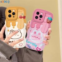 เคสคู่สำหรับ OPPO A78 A17 A58 A57 Reno 8T A15 A16K A54S A12 A5S A7 A96 F5 A3S A93 F9 A95 A37 A94 A11k A53 A31 A52 A36 5F A74ครีม A92น่ารักกระต่ายหมีเคสโทรศัพท์ดองฉี