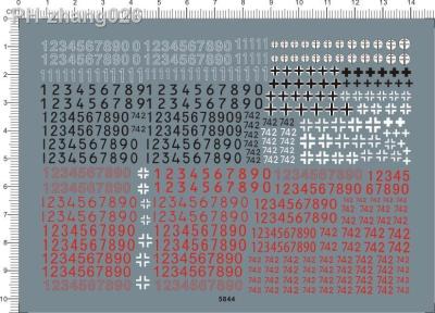 All Scale WWII German Numbers Character Figures Markings Tank Panzer Model Decal