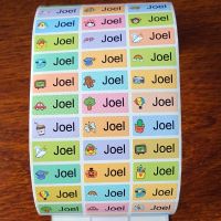 120Pcs Name Stickers Customized Sticker Variety Cartoons Waterproof Personalized Labels Children Stationery Tags Stickers