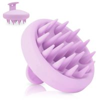 Soft Silicone Hair Scalp Massager Shampoo Brush Portable Hair Scalp Scrubber for Dandruff Removal Easily Reach Root Clean Comb