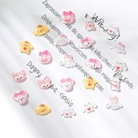 M20RS 10ชิ้นเครื่องประดับน่ารักโปร่งแสงรูปลอก Cinnamoroll DIY แผ่นปะรูปหอยกรอบโทรศัพท์มือถือโทรศัพท์สติกเกอร์ตกแต่งสติกเกอร์ติดตู้เย็นแบบทำมือ