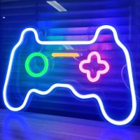 【CW】 Led Signs Game Controller Dimmable Sign Lights Wall Decorations Room Bedroom Gifts