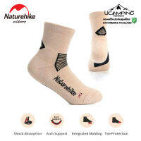 ถุงเท้า Naturehike Fitness Outdoor Sports Coolmax Socks แพ็ค 2 คู่(กากี+ดำ)(รับประกันของแท้ศูนย์ไทย)