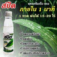 สปีด ซึมเร็ว 1 นาที พ่นได้ 15-20 ไร่ *สุดยอดยาจับใบ* สารเพิ่มฤิทธิ เพิ่มประสิทธิภาพ หญ้าแมลง ตายดีตายนานตายเรียบ 50 ซีซี