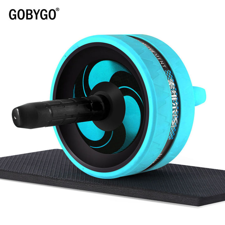 gobygo-2-in-1-ab-roller-amp-jump-rope-no-noise-abdominal-wheel-ab-roller-with-mat-for-exercise-fitness